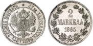 2 markkaa 1865 year