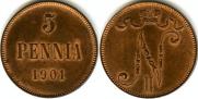 5 pennia 1901 year