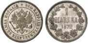 1 markka 1872 year