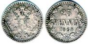 25 pennia 1868 year