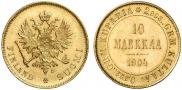 10 markkaa 1904 year