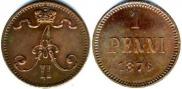 1 penni 1876 year