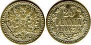 25 pennia 1867 year