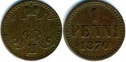 1 penni 1870 year