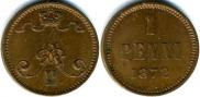 1 penni 1872 year