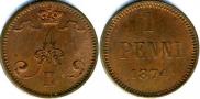 1 penni 1874 year