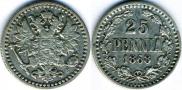 25 pennia 1868 year