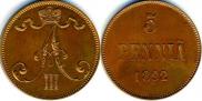 5 pennia 1892 year