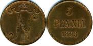 5 pennia 1898 year