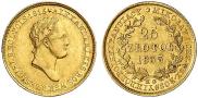 25 złotych 1833 year