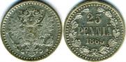 25 pennia 1865 year