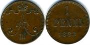 1 penni 1882 year