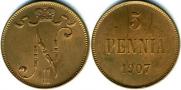 5 pennia 1907 year