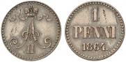 1 penni 1864 year