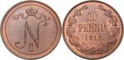 10 pennia 1911 year