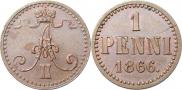 1 penni 1866 year