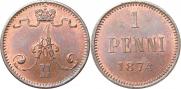 1 penni 1874 year