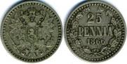 25 pennia 1866 year