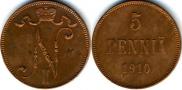 5 pennia 1910 year