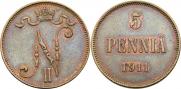 5 pennia 1911 year