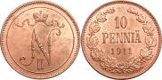 10 pennia 1911 year