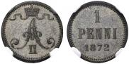 1 penni 1872 year