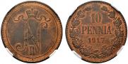 10 pennia 1917 year