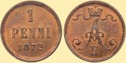 1 penni 1872 year