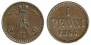 1 penni 1866 year