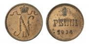 1 penni 1904 year