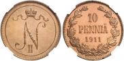 10 pennia 1911 year