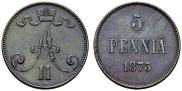 5 pennia 1875 year