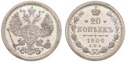 20 kopecks 1904 year