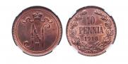 10 pennia 1910 year