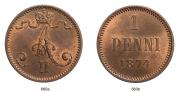 1 penni 1874 year