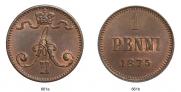 1 penni 1875 year