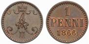 1 penni 1866 year