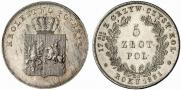 5 złotych 1831 year