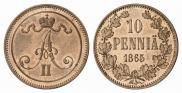 10 pennia 1865 year