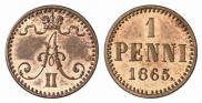 1 penni 1865 year