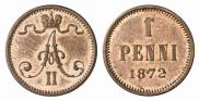 1 penni 1872 year