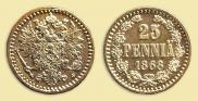 25 pennia 1868 year