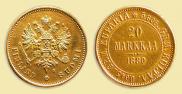 20 markkaa 1880 year