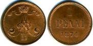 1 penni 1874 year