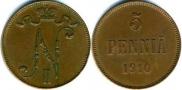 5 pennia 1910 year