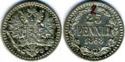 25 pennia 1868 year