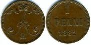 1 penni 1882 year