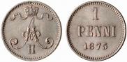 1 penni 1875 year