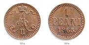 1 penni 1865 year