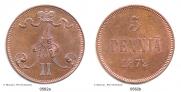 5 pennia 1872 year